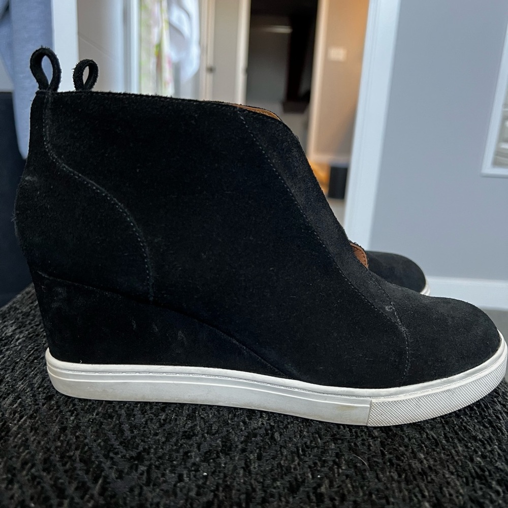 Black Paolo Wedge Sneakers